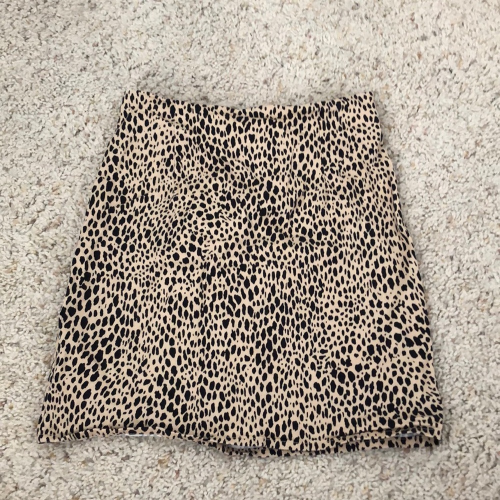Brandy Melville Cheetah Print Tight Skirt